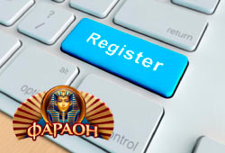 Вход и регистрация в казино Фараон
